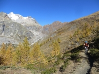 Trail d'alta quota in direzione del Rifugio Bonatti