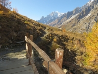 Trail d'alta quota in direzione del Rifugio Bonatti