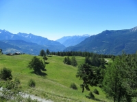 In direzione dell' Alpe Les Boettes, panorama
