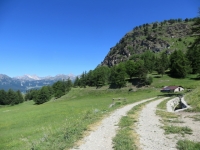 In direzione dell' Alpe Les Boettes, bel alpeggio