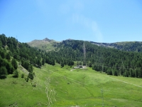 Panoramica sull'Alpe Salere, sullo sfondo la vetta dello Zerbion
