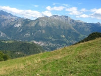 Barzio ed i Piani di bobbio dall'Alpe Muscera