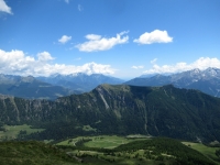 Panorama dalla cima del Monte Morion - vista sulla sottostante Valle di St. Barthélemy