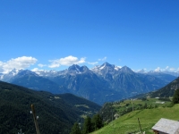 Panorama sul Monte Emilus pedalando verso l'alpe Champ-Combre