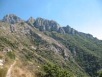 Colle del Corvo, vista sul Monte Toraggio