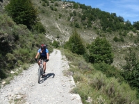 Lunga discesa in Val Nervia da Gola di Gouta in direzione di Ventimiglia