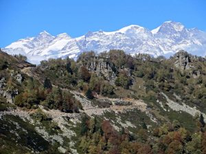Il Monte Rosa dalla Sella di Ovago
